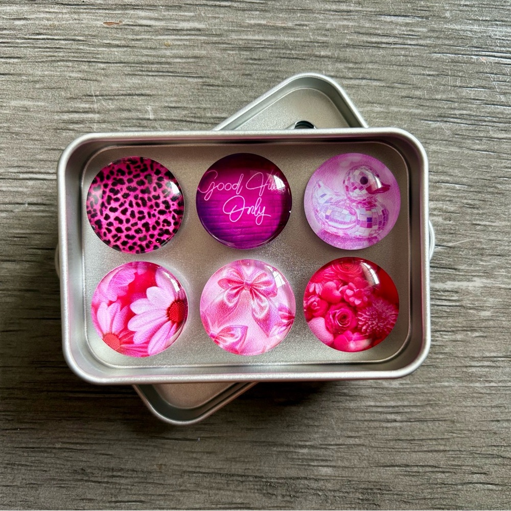 Handmade Pink Decorative Magnets